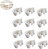 12 Pack Rabbit Cage Wire Crate Door Lock Buckle Connector Latches - Clamp for Cat Dog Pet Cages, DIY Reinforced