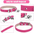 ChengFu XXS Dog Collar Teacup Dog Collar, Pink Dog Collar, Teacup Dog Collar for Small Dogs Cats, Pink, 3/8 inch Width