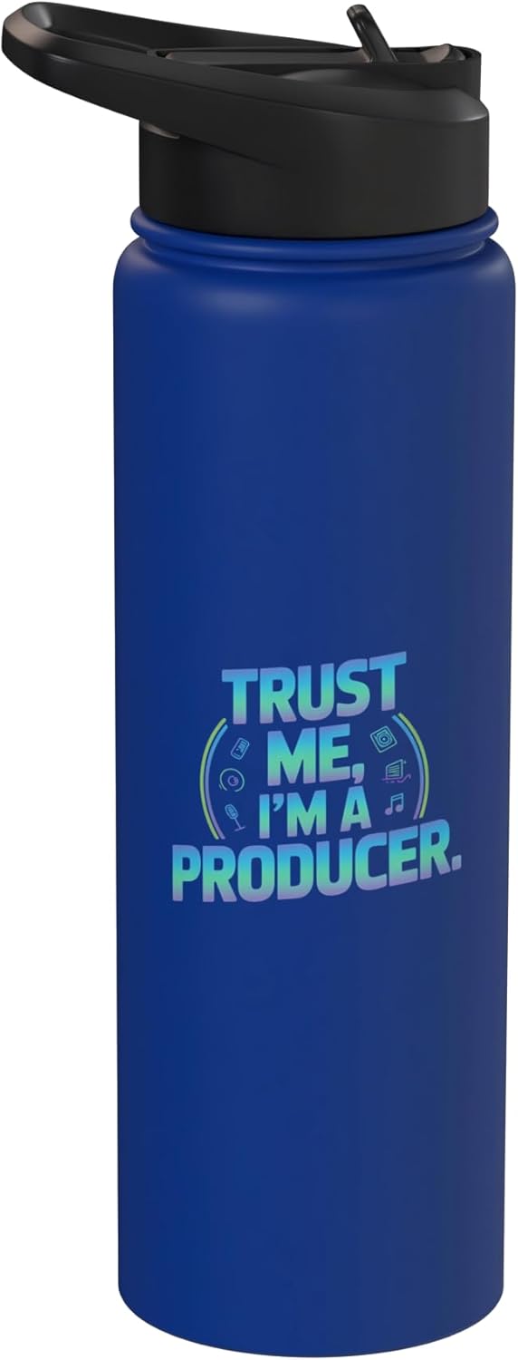 Music Producer Audio Engineer DJ Studio Trust Me Im A Producer Music Studio Vibes Stainless Steel Insulated Water