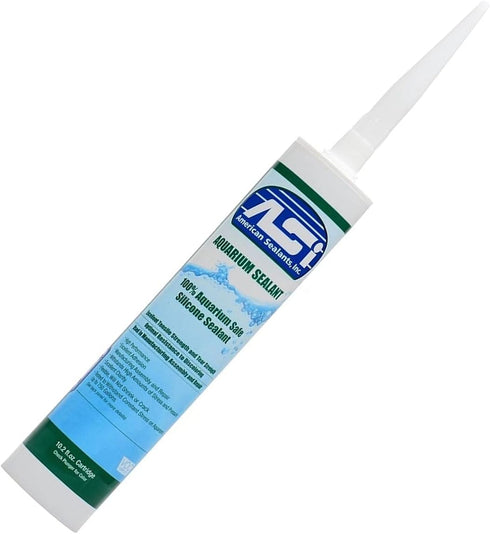 ASI Black Aquarium Silicone Sealant, 10.2 Oz Cartridge