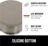 Gorilla Grip Stainless Steel Dog Bowl Set of 2, 8 Cups (64 fl oz), Beige - Heavy Duty with Rubber Base, BPA Free