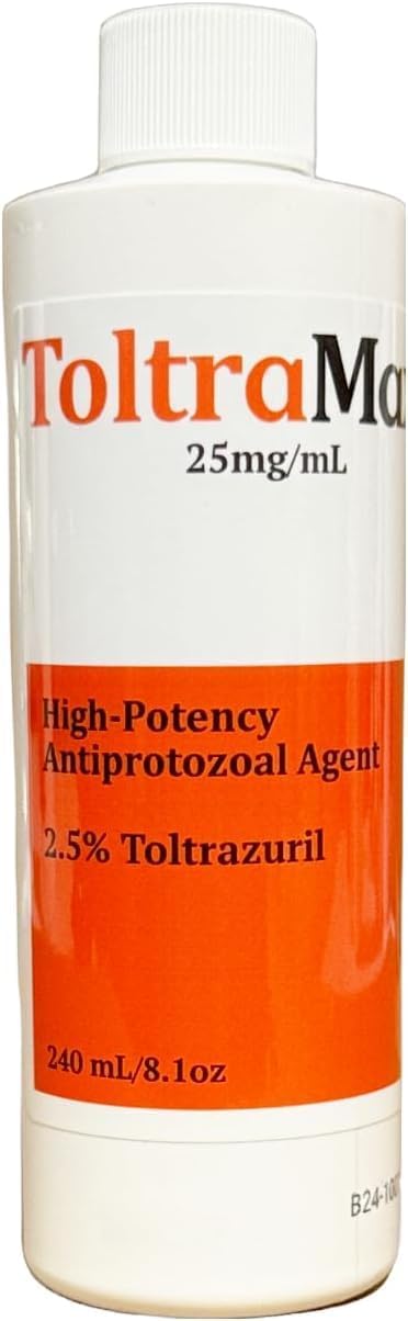 Toltrazuril 2.5% for Horses, Dogs, Cats, 240mL/8 Ounce, for Non-Food Chain Animals,