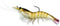Generic Fishing Lure Shrimp Pre Rigged Soft Plastics 4pk Color #4" Brown Shrimp