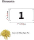 Durable Marathon Race Bibs with Large Numbers and Safety Pins - Waterproof Tyvek