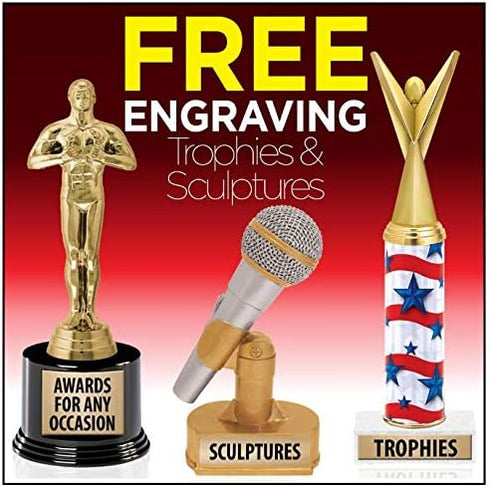 10" Crown Awards Red Salmon Fish Trophies - Customized Salmon Fish Trophy Prime