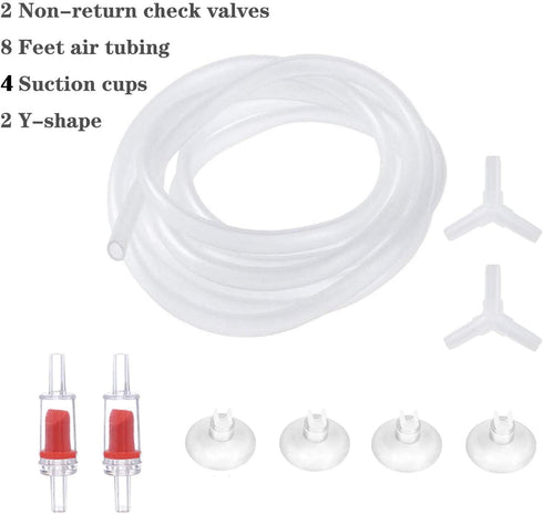 55 ALEGI Aquarium Sponge Filter with Airline Tubing, Check Valves, Suction Cups for Gallon Fish Tank, Betta, Nano