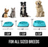 Gorilla Grip Slow Feeder Dog and Cat Bowls, Interactive Puzzle Toy for Food Training, 1 Cup Turquoise, 100% BPA Free,