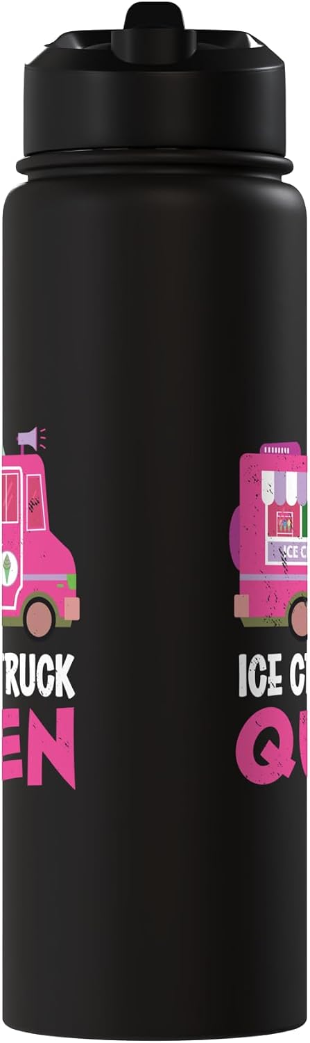 Classic Ice Cream Truck Driver Nostalgic Vehicle Frozen Ice Cream Truck Queen Dessert Ice Cream Truck Driver Stainless