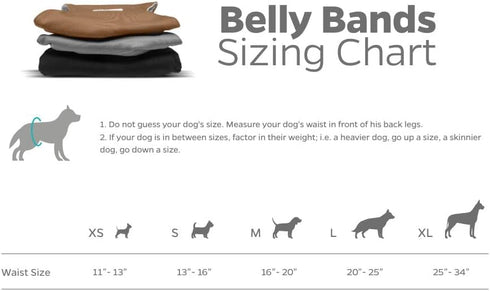 (3pack) Pet Parents Washable Belly Bands for Male Dogs + Extendrs of Durable Dog Diapers Male, Premium Male Dog Diapers