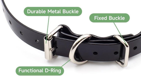 27 ½” X ¾” Replacement Dog Collar Strap Band, 2-Pack for Pet Training, Variety of Colors & Reflective Choices
