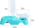 MILIFUN Double Dog Cat Bowls, 15°Tilted Water and Food Bowl Set with Automatic Waterer Bottle for Small or Medium Dogs