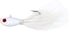 Kmucutie 2 pcs Deer Tail haiKr bucktail Jig Saltwater or Freshwater Bait for Bass Flounder Fishing Lure