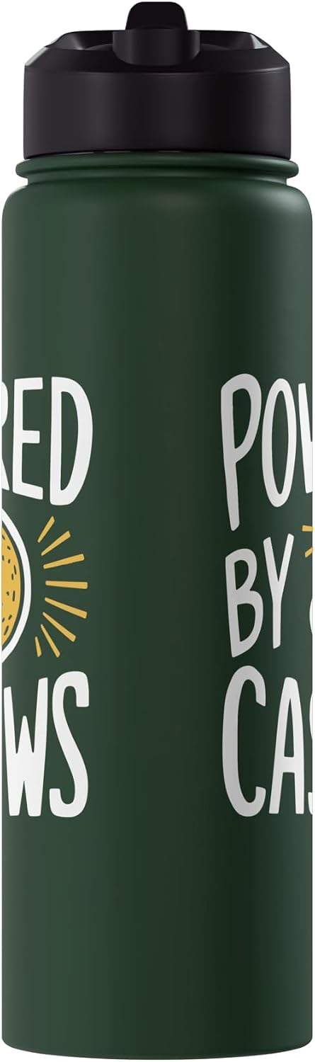 Cashew Love Cashew Design Powered By Cashews Stainless Steel Insulated Water Bottle