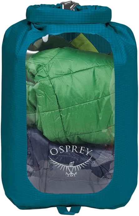 Osprey 12L Waterproof Dry Sack with Window, Waterfront Blue