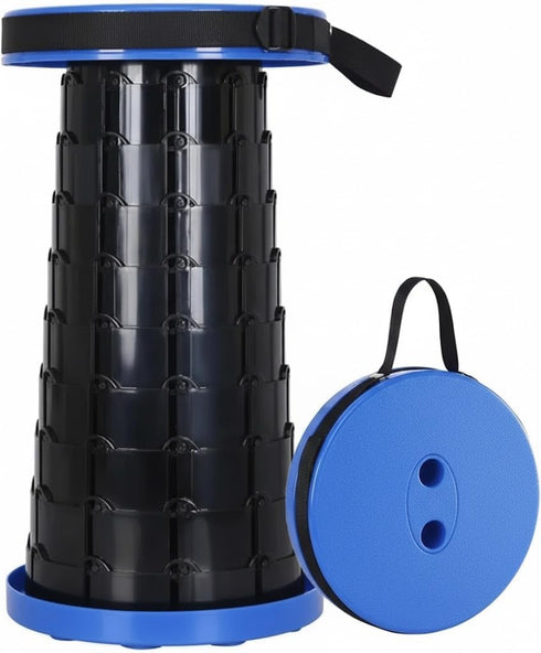 Generic Portable Collapsible Stool - Adults Heavy Duty 300 lbs - Telescoping Foldable