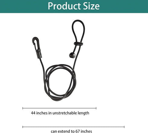 Kayak Paddle Leash, Fishing Rod Paddle Leash, Stretchable Strap Lanyard Rope for Kayaking, Boating, Fishing Pole, 4Pcs