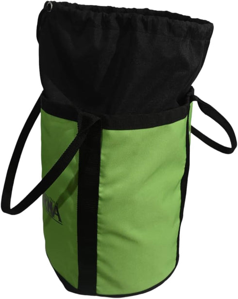 RNA Plain Jane II Rope Bag - Outdoor Equipment & Arborist Gear, Green Bucket-Style Pack/Bag with Black Drawstrings