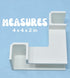 Aquarium Underground Tunnel, Unique Fish & Shrimp Hideout, Made in USA (Corner Tunnel, White)