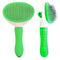 Self-Cleaning Slicker Brush: Dog and Cat Grooming Tool for Shedding, Removing Loose Hair, Fur, Mats, and Knots