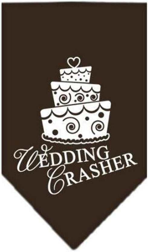Wedding Crasher Screen Print Bandana, Small, Emerald Green, Mirage Pet Products