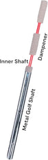 Golf Shaft Vibration Dampening Inserts - Metal Golf Shafts, Stops Unwanted Vibration, Includes 9 Inserts & Tool