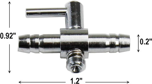 AQUANEAT Aquarium Control Valve, Fish Tank Air Valve, Metal Stainless Steel Gang Valve, Air Flow Distributor Splitter for Air Pump