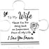 To My Wife Gift From Husband Hubby Acrylic Puzzle Plaque for Wife