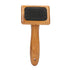 Oumefar Healthy Bamboo Dog Hair Comb, Wooden Brush Massage Grooming Slicker Brush with Rounded Bristles (Charged)