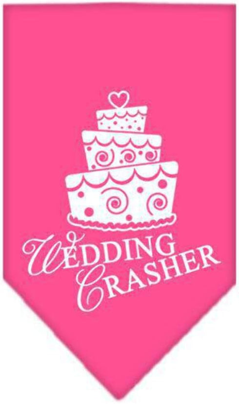 Wedding Crasher Screen Print Bandana, Small, Emerald Green, Mirage Pet Products