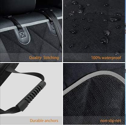 56 50 petalage Dog Car Seat Cover Waterproof x for for Trucks Cars & SUVs Back Seat Heavy-Duty Nonslip Pet Car Seat