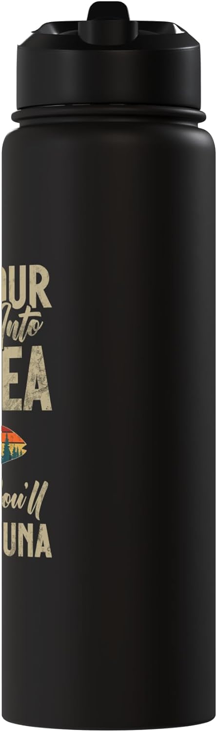 Tuna Fishing Gear Cast Your Dreams into the Sea Tuna Fishing Stainless Steel Insulated Water Bottle