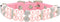KUDES Small Dog Cat Pearl Collars with Crystal Rhinestone Diamond Décor, Adjustable Fashion PU Leather for Small Pets