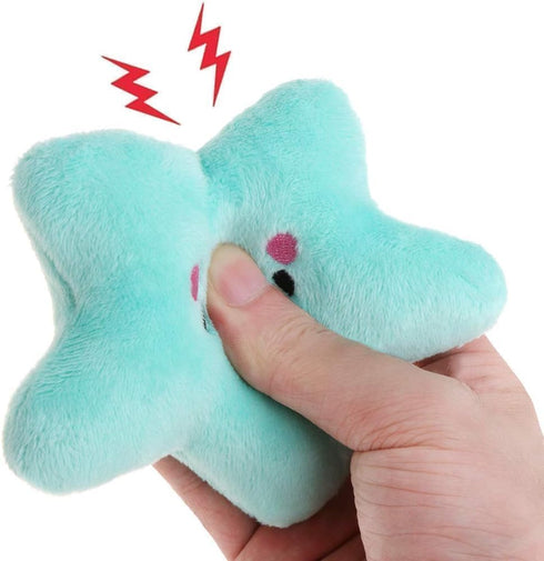 Tiosen Star Plush Pet Dog Toys, Interactive Dog Squeaky Tools, Chew Training Tools for Pet Dog Training Playing Pet