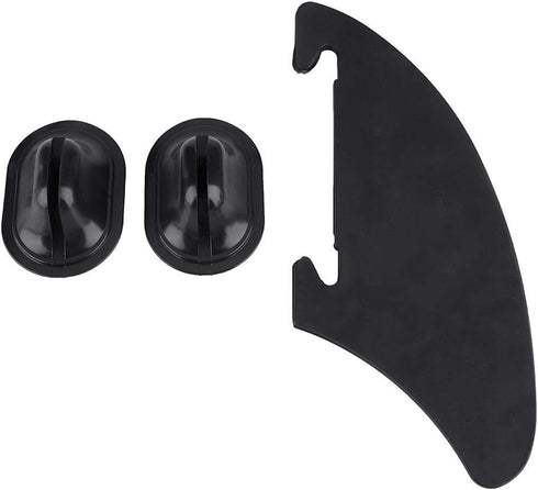 Tracking Fin for Kayak, Black Watershed Board Kayak Skeg with Integral Fin Mounting Points for Canoe Accessories
