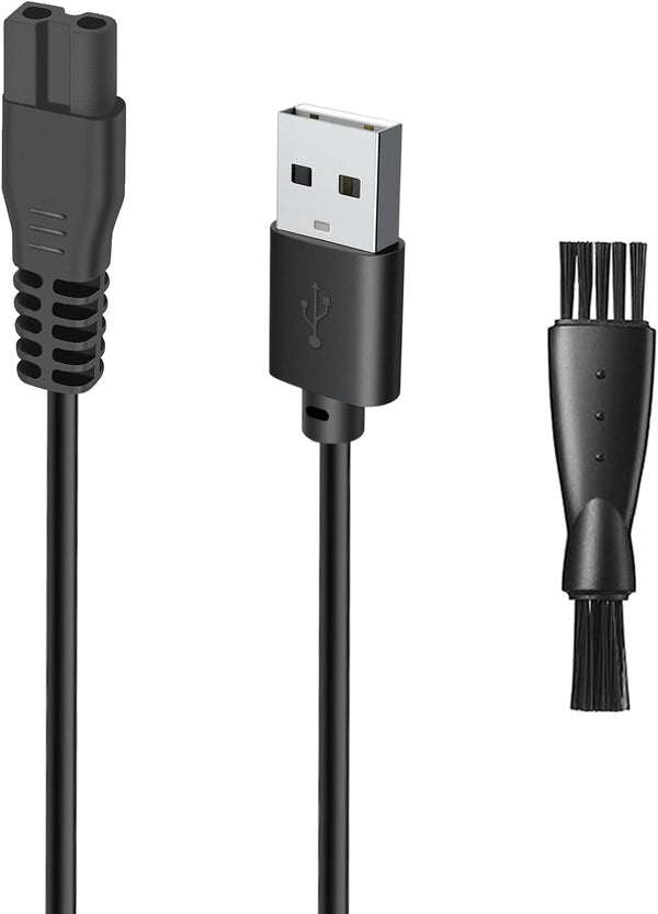 oneisall Dog Charger Replacement - 5V USB Charger Cable with Cleaning Brush, Compatible with Dog Clippers