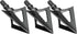G5 Montec 1-Piece Construction Durable Fixed Blades Steel Screw-in Broadheads for Bow Arrows - Pack of 3