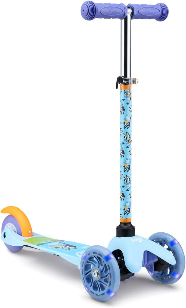 Self Balancing Kick Scooter - Light Up Wheels, Extra Wide Deck, 3 Wheel Platform for Kids & Toddlers (Ages 3+)
