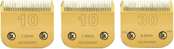 2pack10#30 Detachable Pet Dog Grooming Clipper Ceramic Sharp, Compatible with Andis, Oster A5, Wahl KM Series