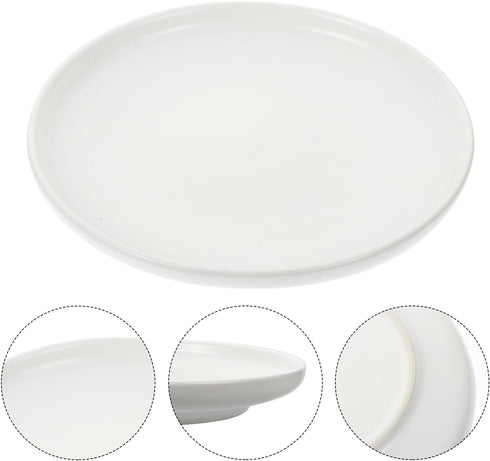 Ceramic Cat Bowls, Shallow Dog Bowls, Whisker Stress Cat Dishes, Stainless Steel White Puppy Food Ceramics