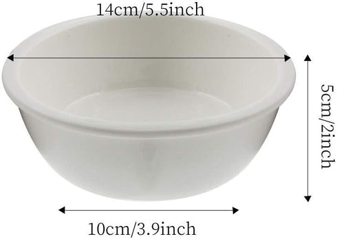2Pcs Replaceable Ceramics Bowls for Basic Cat Bowls Bamboo (2Pcs Bowls, Ceramics)
