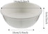 2Pcs Replaceable Ceramics Bowls for Basic Cat Bowls Bamboo (2Pcs Bowls, Ceramics)