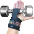 Heavy Duty Lifting Straps with Neoprene Padded Wrist Wraps & Rubber Grip Support Straps