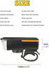 Multi-Functional Solar-Powered USB Rechargeable Mountain Bike Night Cycling Light and 120dB Horn