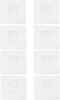8 Pcs Pet Cage Holder Acrylic Holder Accessories Pet Fence Retainer Fixator for Pet Cage
