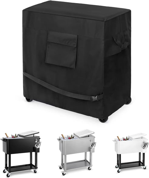 EDOSTORY Cooler Cart Cover, Waterproof UV Resistant 600D Oxford Fabric Fit for Most