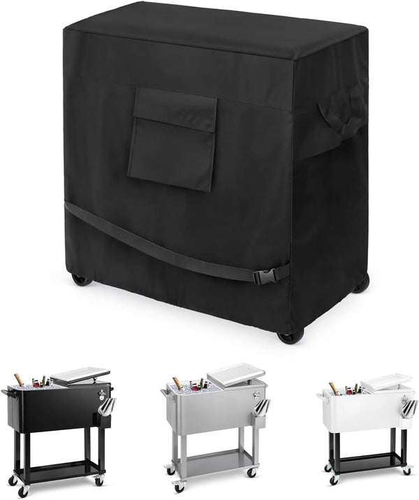 EDOSTORY Cooler Cart Cover, Waterproof UV Resistant 600D Oxford Fabric Fit for Most