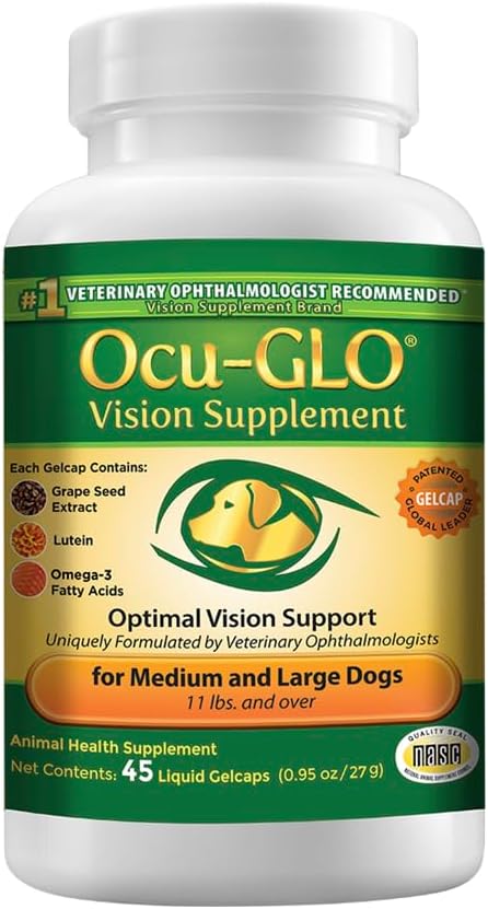 Ocu-GLO Vision Supplement for Medium to Large Dogs, 45ct