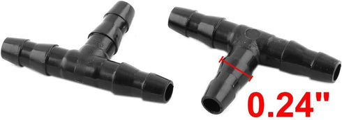 uxcell 10 Pcs 6mm Dia 3 Ways T Shape Airline Air Tube Connectors for Aquarium by uxcell