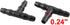 uxcell 10 Pcs 6mm Dia 3 Ways T Shape Airline Air Tube Connectors for Aquarium by uxcell