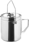 Fire Maple Antarcti 1.2L Camping Pot with Lid, SUS304 Stainless Steel Bushcraft Gear, Hangable Campfire Cooking